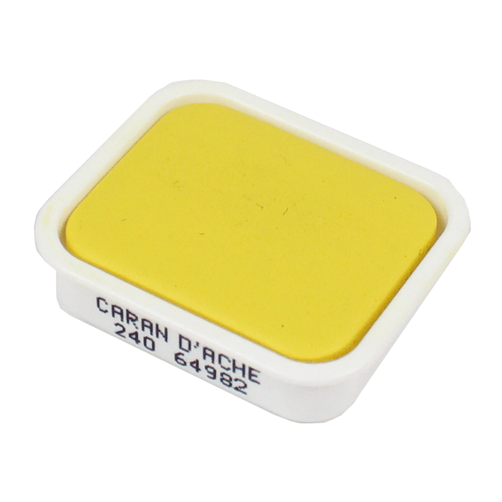 Tinta Guache Studio Caran d'Ache Pastilha 240 Lemon Yellow
